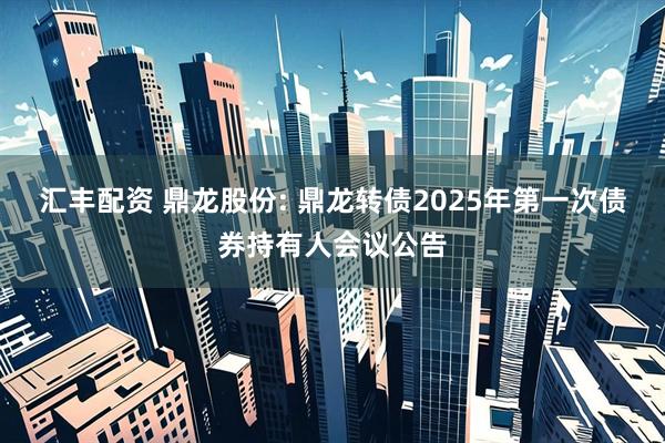汇丰配资 鼎龙股份: 鼎龙转债2025年第一次债券持有人会议公告